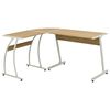 20133 vidaXL Corner Desk L-Shaped Oak