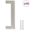 vidaXL Sk&aacute;pur Handf&ouml;ng 10 stk Silfurlitu&eth; 96 mm Ry&eth;fr&iacute;tt st&aacute;l