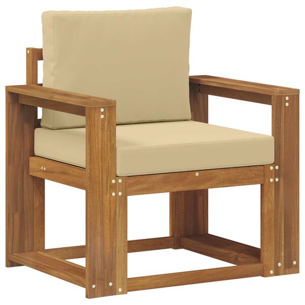 vidaXL &Uacute;tis&oacute;fi Solid Akas&iacute;uskei&eth; og P&oacute;lyester N&aacute;tt&uacute;rulegur