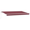 vidaXL H&aelig;gt a&eth; draga saman skyggni burgundy 400 x 200 cm d&uacute;kur
