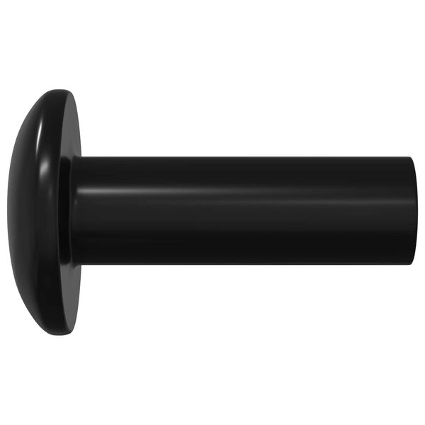 vidaXL H&uacute;&eth;arskr&uacute;fur 8451 pcs Svart M&aacute;lmur