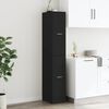 vidaXL Apótekaraskápur Svartur 30x41x174,5 cm Samsettur viður