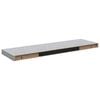 vidaXL Vegghengdar Hillur 4 stk. Steypugr&aacute;ar 80x23,5x3,8 cm MDF