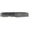 vidaXL 12 Hluta Gar&eth;s&oacute;fasett me&eth; Sessum P&oacute;l&yacute;rattan Gr&aacute;tt