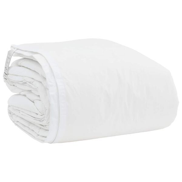 vidaXL Rúmfatasett með kodda 3 pcs Hvítt Dúnfjaðrir