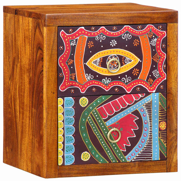 vidaXL Noat&ouml;flu sk&aacute;pur 2 pcs Br&uacute;nn 35 x 30 x 40 cm Hrein akas&iacute;utr&eacute;