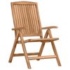 vidaXL Gar&eth;ur bor&eth;sett 4 pcs Br&uacute;nn Solid teak vi&eth;ur