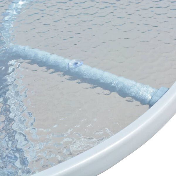 vidaXL Bístróborð 50x71 cm Stál Grátt