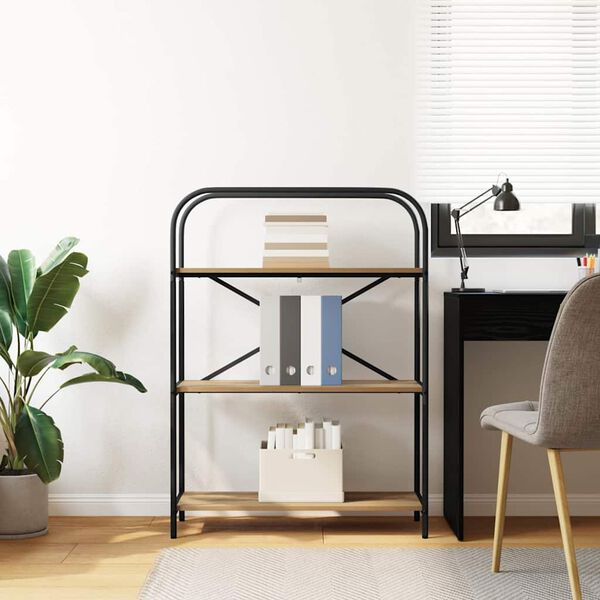 vidaXL Hilla Artisan Eik 80 x 30 x 109 cm Samsettur vi&eth;ur