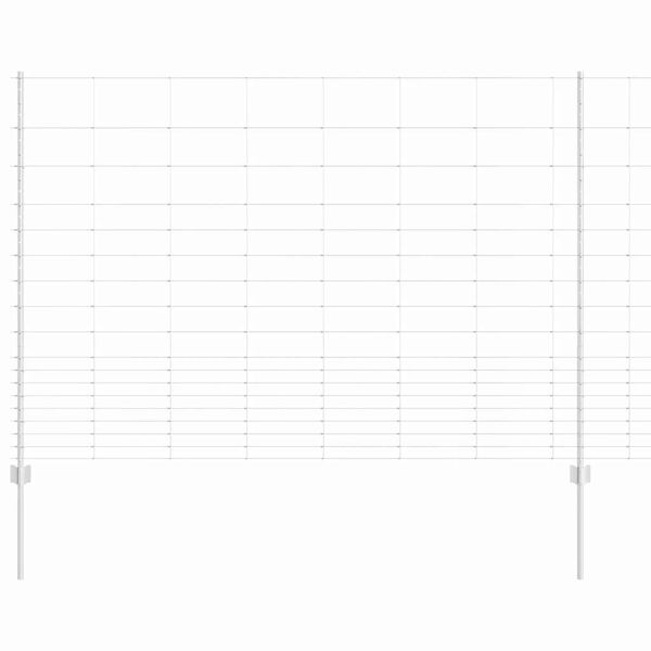 vidaXL Gir&eth;ing me&eth; p&oacute;st Silfur 1,5 x 50 m St&aacute;l