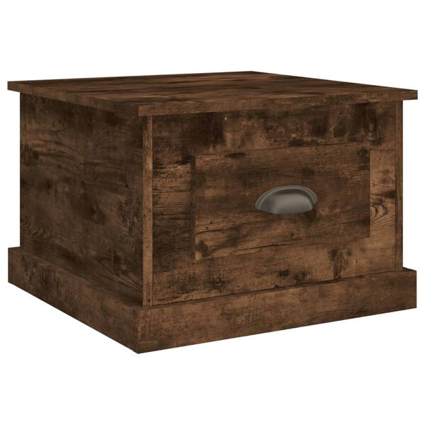 vidaXL S&oacute;fabor&eth; Reyklitu&eth; Eik 50x50x35 cm Samsettur Vi&eth;ur