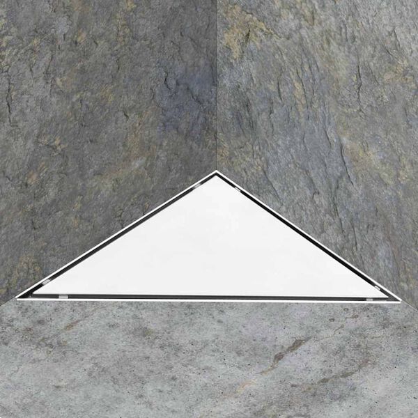 vidaXL Sturtuni&eth;urfall me&eth; 2-&iacute;-1 Lokun 25x25 cm Ry&eth;fr&iacute;tt st&aacute;l