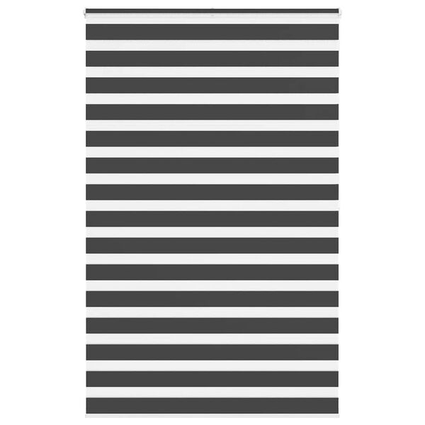 vidaXL Zebra Gard&iacute;na Sv&ouml;rt 150x200 cm Efni Breidd 145,9cm P&oacute;l&yacute;ester