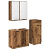 vidaXL Ba&eth;herbergismublasett 3 pcs Gamalt timbur Samsettur vi&eth;ur