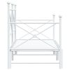 vidaXL Daybed me&eth; r&uacute;llu &aacute;n d&yacute;nu Hv&iacute;tt 90x190 cm St&aacute;l