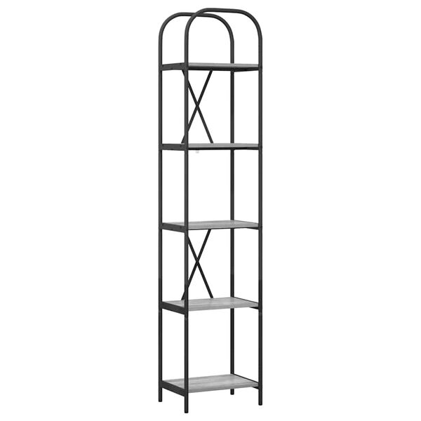 vidaXL Hilla Gr&aacute;r Sonoma 40 x 30 x 183 cm Samsettur vi&eth;ur