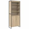 vidaXL H&aacute;g&aelig;&eth;a sk&aacute;par Sonoma 79 x 36 x 200 cm Samsettur vi&eth;ur