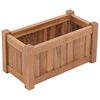 vidaXL Upph&aelig;kka&eth; Bl&oacute;maker 50x25x25 cm Gegnheill Tekkvi&eth;ur