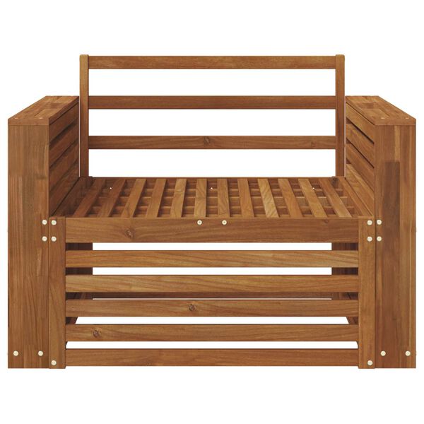 vidaXL 2 Stykki S&oacute;fi me&eth; armheimar Hrein akas&iacute;utr&eacute; N&aacute;tt&uacute;rulegur