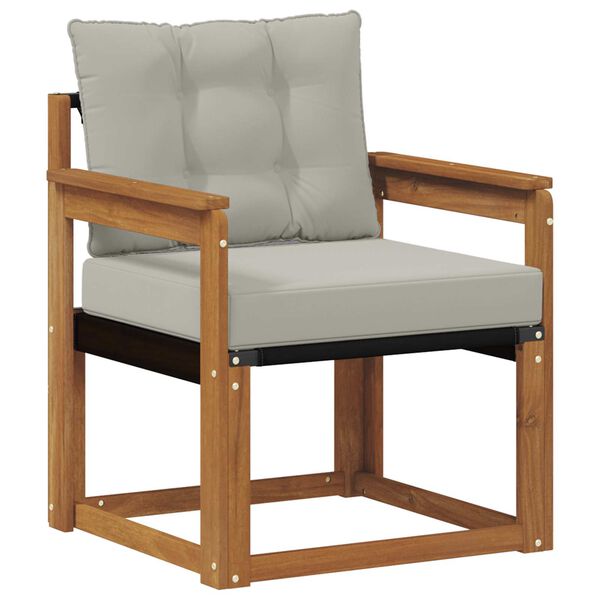 vidaXL &Uacute;ti s&oacute;fasett Fast Acacia tr&eacute; og Textilene