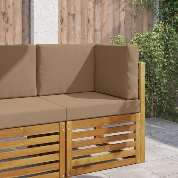 vidaXL Utandyriss&oacute;fap&uacute;&eth;i 3 pcs M&oacute;gr&aacute;r P&oacute;l&yacute;ester