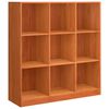 vidaXL B&oacute;kask&aacute;pur Vaxbr&uacute;nn 104 x 33 x 110 cm Solid furuhikk