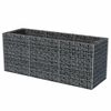 vidaXL Gabion Grjótkassi Upphækkað Beð Stál 270 x 90 x 100 cm