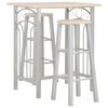 vidaXL 3 Hluta Barh&uacute;sgagnasett Vi&eth;ur og St&aacute;l
