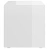 805516 vidaXL TV Cabinet High Gloss White 37x35x37 cm Chipboard