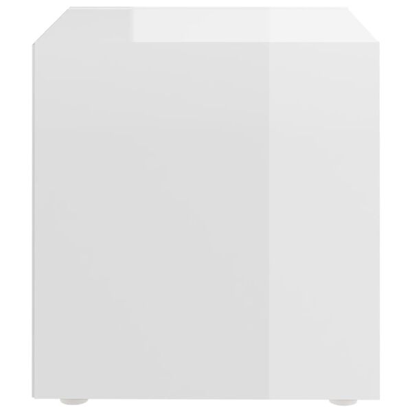 805516 vidaXL TV Cabinet High Gloss White 37x35x37 cm Chipboard
