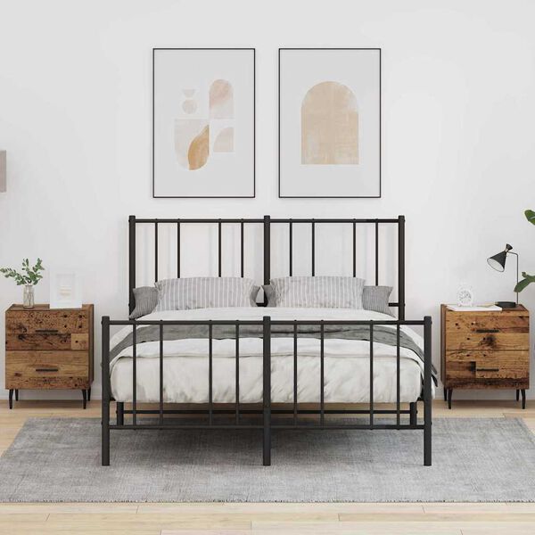 vidaXL Noat&ouml;flu sk&aacute;pur 2 pcs Gamalt timbur 40 x 35 x 47,5 cm