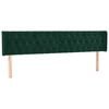 vidaXL H&ouml;f&eth;agafl me&eth; Eyrum 203x16x78/88 cm D&ouml;kkgr&aelig;n Flauel