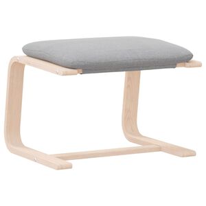 vidaXL F&oacute;tskemmur Lj&oacute;sgr&aacute;r 51x41x40 cm Efni