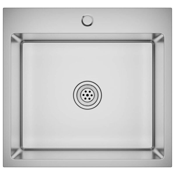 vidaXL Handgerður Eldhúsvaskur Ryðfrítt Stál