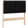 vidaXL B&oacute;lstru&eth; r&uacute;mgafl Br&uacute;nn og svartur 90 cm Solid furuhikk