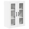vidaXL Eldh&uacute;s sk&aacute;pur Lucca Hv&iacute;tur 60 x 31 x 80 cm Samsettur vi&eth;ur