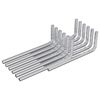 vidaXL Hex lyklasett 12 pcs Silfur 20 x 52 mm St&aacute;l