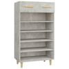 vidaXL Sk&oacute;sk&aacute;pur Steypugr&aacute;r 60x35x105 cm Samsettur Vi&eth;ur