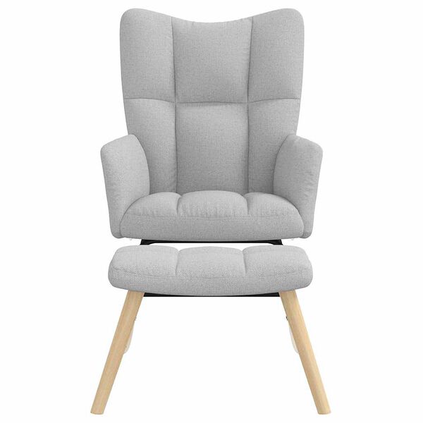 vidaXL ruggust&oacute;ll me&eth; f&oacute;tskemmli sk&yacute;gr&aacute;u efni