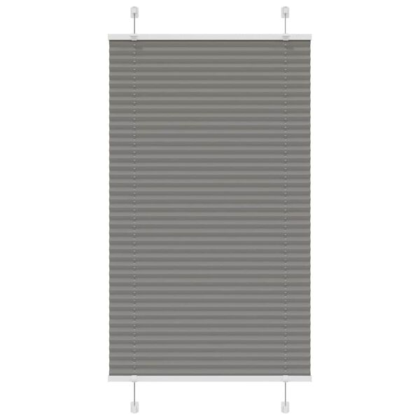 vidaXL Pleated Blind Antracite 70x100 cm Efni Breidd 69,4 cm Polyester
