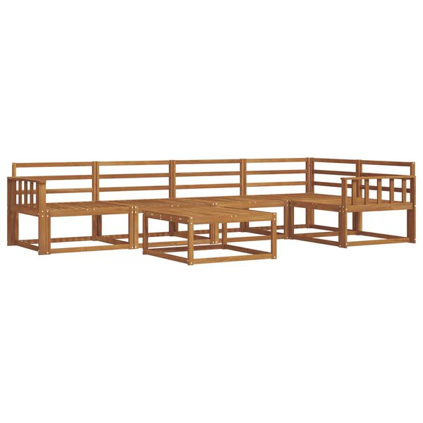 vidaXL &Uacute;ti s&oacute;fasett 6 pcs N&aacute;tt&uacute;rulegur Hrein akas&iacute;utr&eacute;