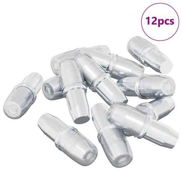 vidaXL Hillupinn 12 pcs Silfur 7 x 16 mm J&aacute;rn