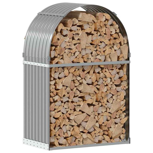 vidaXL Eldivi&eth;argrind Lj&oacute;sgr&aacute; 80x45x120 cm Sinkh&uacute;&eth;a&eth; St&aacute;l