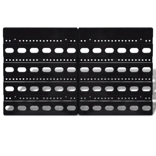 Vegghengt Geymslukassasett úr Plasti fyrir Bílskúrinn 30 stk Blátt og Rautt