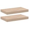 vidaXL Flj&oacute;tandi Hillur 2 stk 40x23,5x4 cm Samsettur Vi&eth;ur