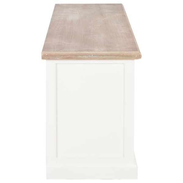 vidaXL Sjónvarpsskápur Hvítur 120x30x40 cm Viður