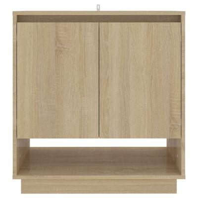 vidaXL Skenkur Sonoma Eik 70x41x75 cm Samsettur Viður