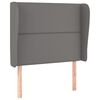 vidaXL H&ouml;f&eth;agafl me&eth; Eyrum 103x23x118/128 cm Gr&aacute;tt Gervile&eth;ur