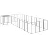 vidaXL Hundabyrgi Silver 13,31 m&sup2; St&aacute;l