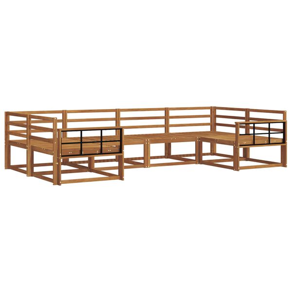 vidaXL &Uacute;ti s&oacute;fasett 6 pcs N&aacute;tt&uacute;rulegur Hrein akas&iacute;utr&eacute;